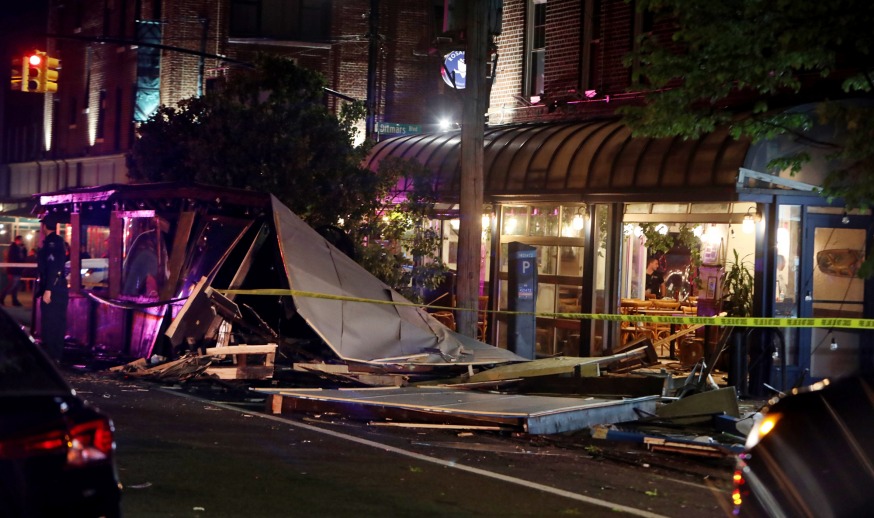 Reckless Driver Smashes into Outdoor Dining Setup in Astoria