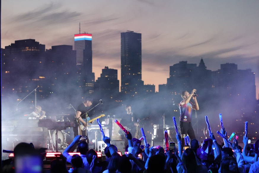 Coldplay Lights up LIC Waterfront With Live Performance Backed By
