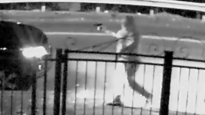 Police have released a chilling video of a woman being fatally gunned down outside her home in Jamaica early Friday.