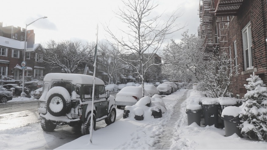 Jan 7 snow (Photo by Michael Dorgan, Queens Post)