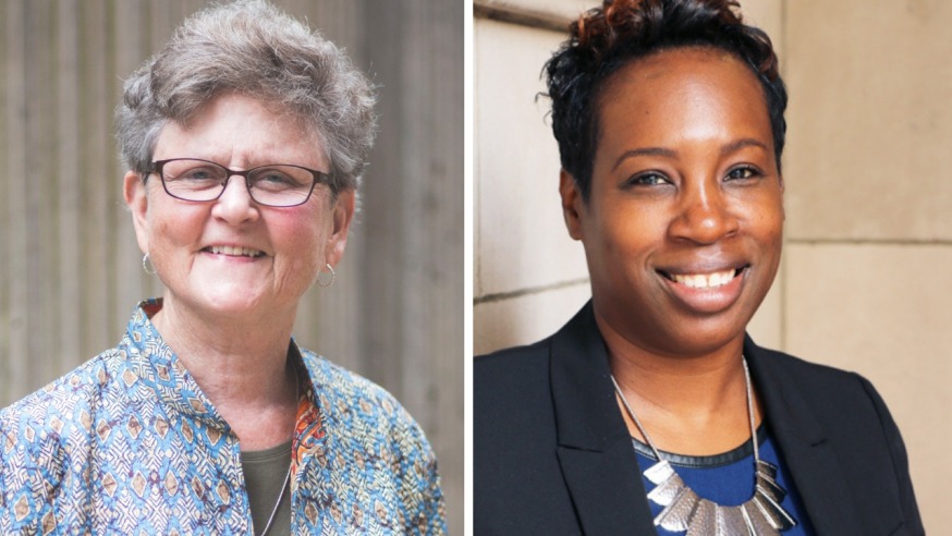 Sister Tesa Fitgerald (L)) has stepped down as executive director at Hour Children and has been replaced by Dr. Alethea Taylor (R) (Photos courtesy of Hour Children)
