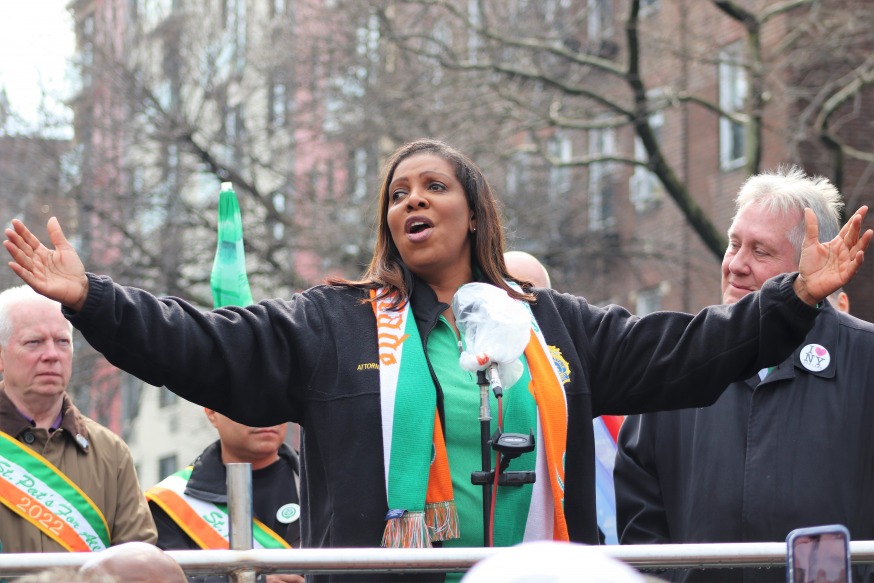 Letitia James St. Pats For All (Photo by Michael Dorgan, Queens Post)