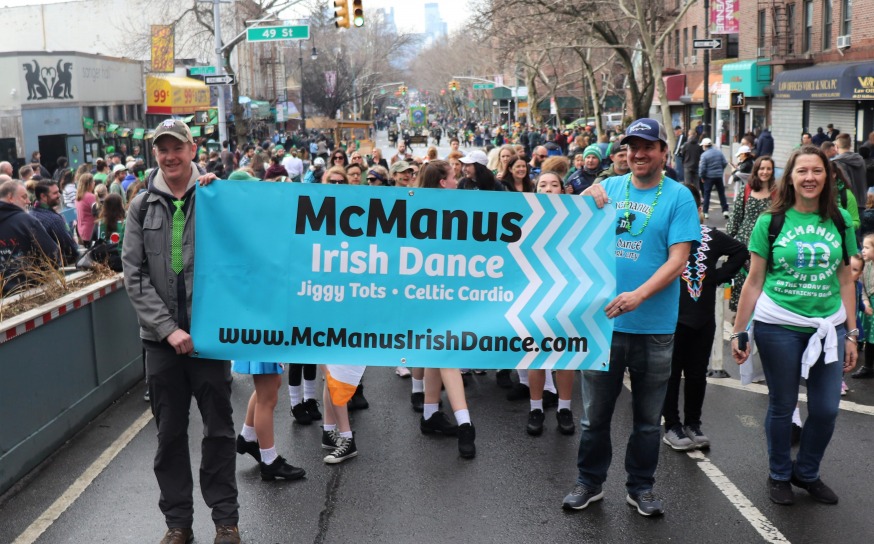 McManus Irish Dance at the St. Pats For All parade (Photo by Michael Dorgan, Queens Post)