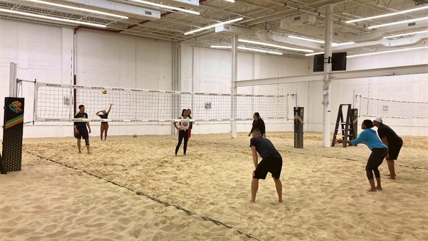 Volleyball Court In Sunnyside Provided By Leon Dubov Owner Of QBK Sports 