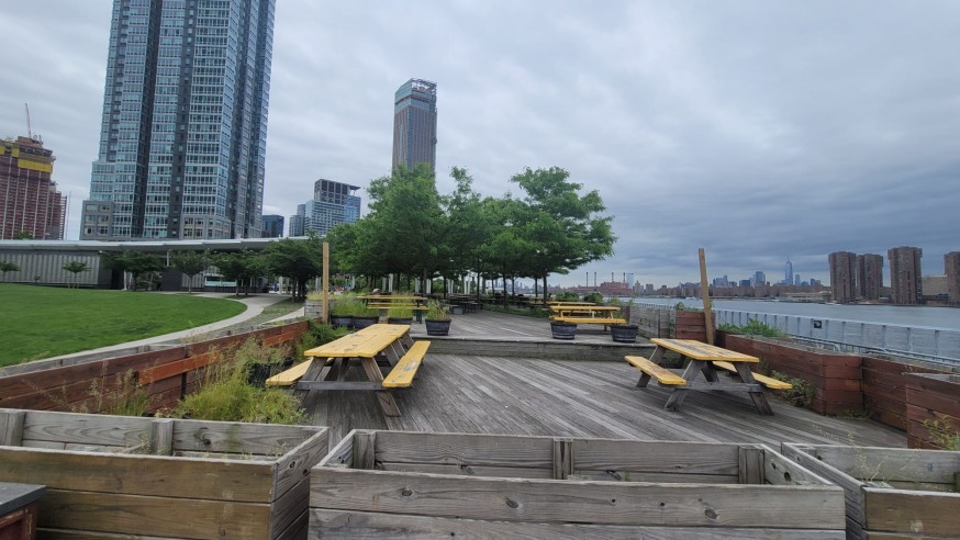 LIC Landing, Hunters Point South Park, photo taken on May 24, 2022 (Photo By Michael Dorgan, Queens Post)