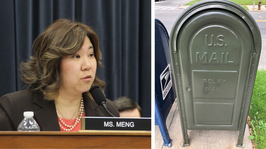 (Photos: Office of Congresswoman Grace Meng (L) Grace Meng via Twitter (R))