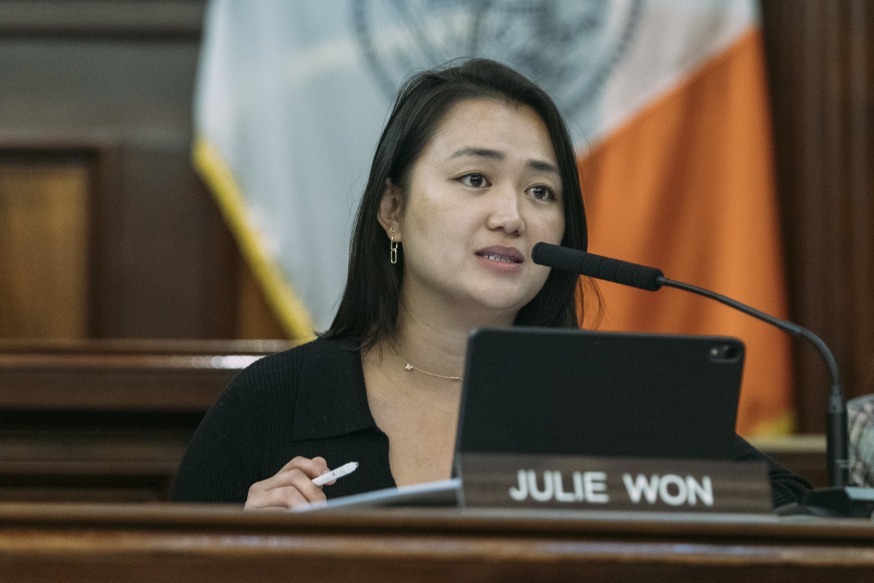 Councilmember Julie Won Photo Credit: Emil Cohen/NYC Council Media Unit