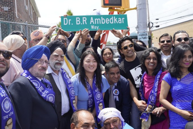 Dr. B.R. Ambedkar Way co-naming (Photo provided by Councilwoman Julie Won)