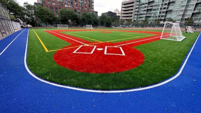 Gantry Plaza State Park Sports Field (Photo Michael Dorgan, Queens Post)