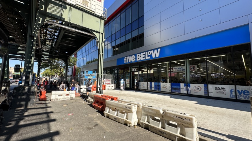 Five Below store, located at 22-13 31st St. in the Ditmars section of Astoria (Photo by Michael Dorgan)