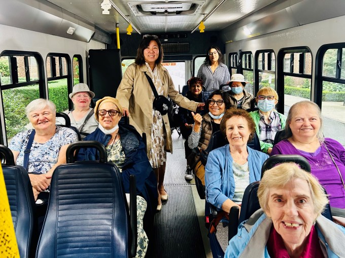 Rep. Meng rides with seniors in Astoria to raise awareness of HANAC’s community transportation program