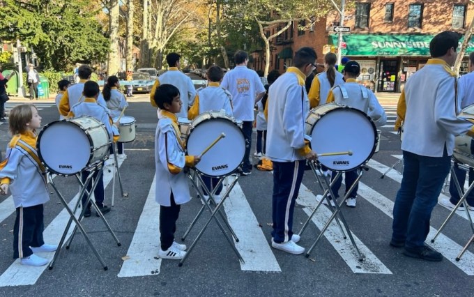 Members of the Sunnyside Drum Corp. Credit: Tony Lana