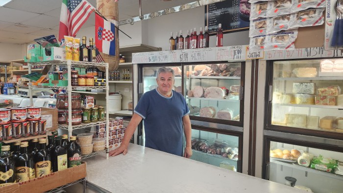 Joe Ciccarelli, who has owned Dave & Tony Salumeria for the past 30 years. Photo: Shane O'Brien