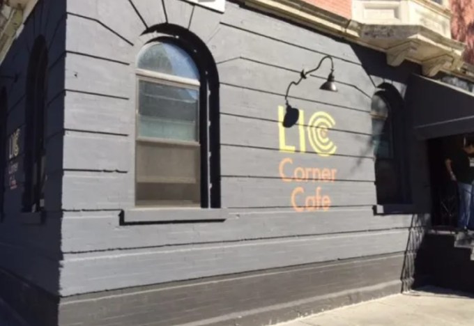 Exterior of LIC Corner Café. Photo: Queens Post. 