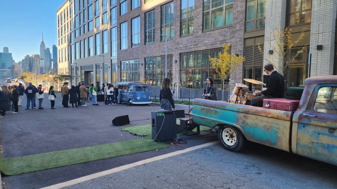 Musical performances were provided by Culture Lab LIC at Saturday's block party. Photo: Shane O'Brien