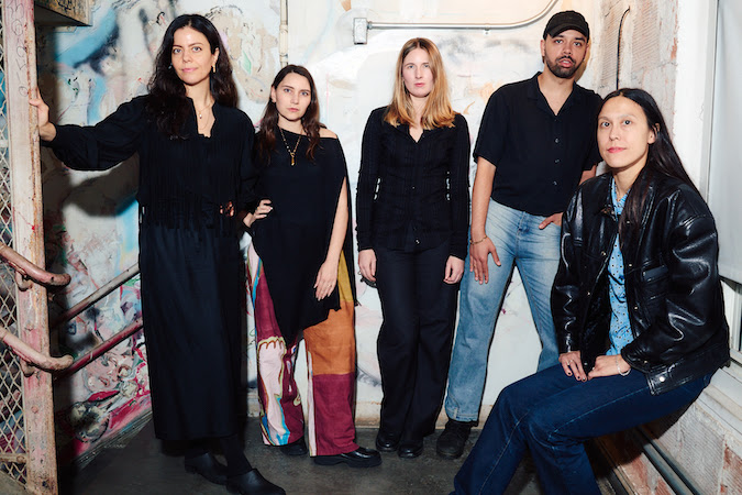 MoMA PS1 Curatorial Team. From left: Ruba Katrib, Elena Ketelsen González, Jody Graf, Sheldon Gooch, Kari Rittenbach. Photo: Marissa Alper