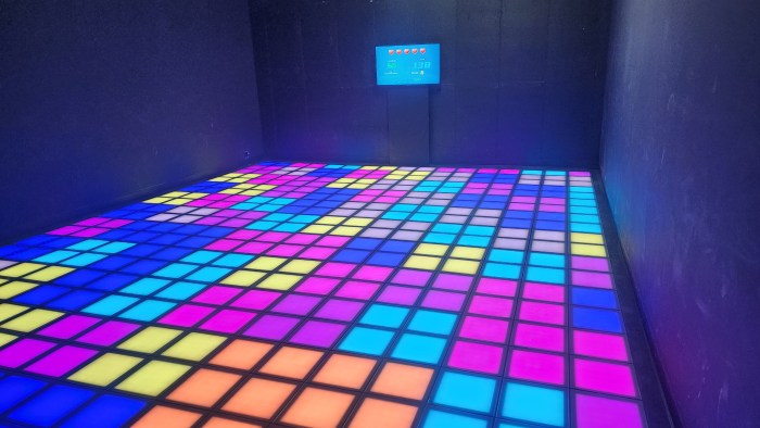 Gaming City's Dancing Grid. Photo: Shane O'Brien