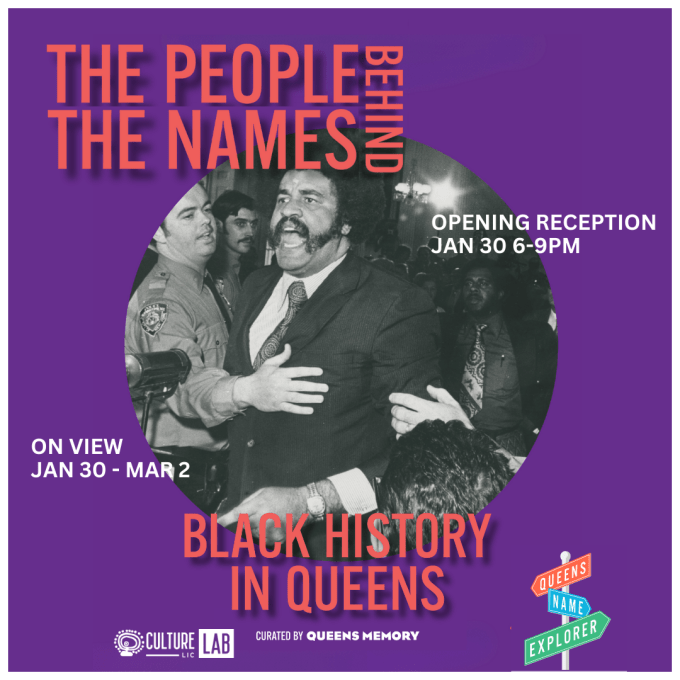 Poster for Culture Lab's "The People Behind the Names" Exhibition. Photo: Culture Lab