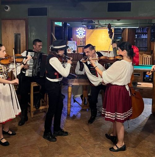 Traditional music performance at Bohemian Beer Hall & Garden. Photo: BCBSA