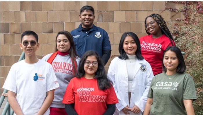 Recipients of named scholarships at LaGuardia Community College. Photo: LaGuardia Community College. 