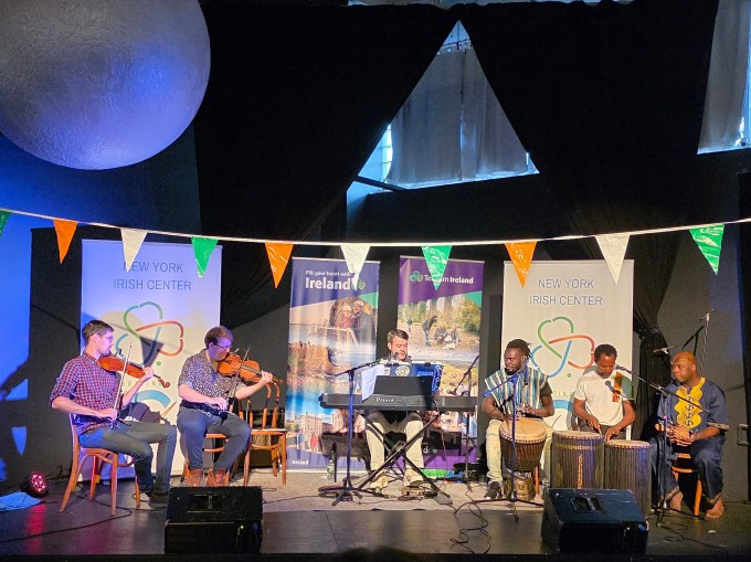 New York Irish Center's Crossroads Concert blended Irish music with West African beats. Photo: Shane O'Brien